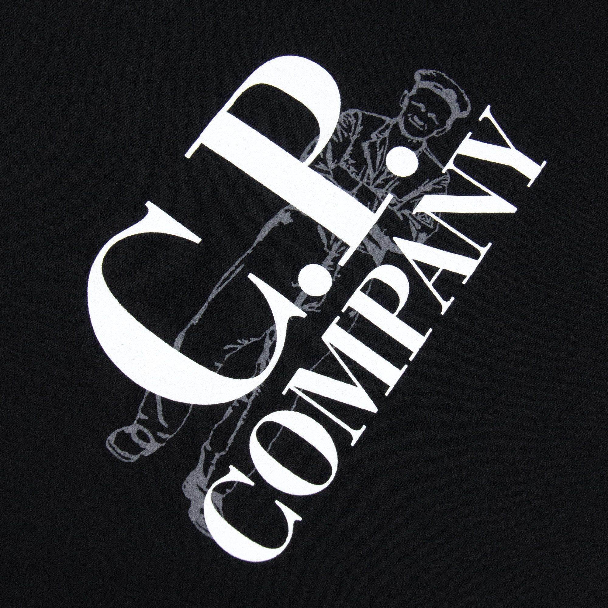 Cp Company Undersixteen 30/1 Short Sleeve Logo T Shirt Black 60100