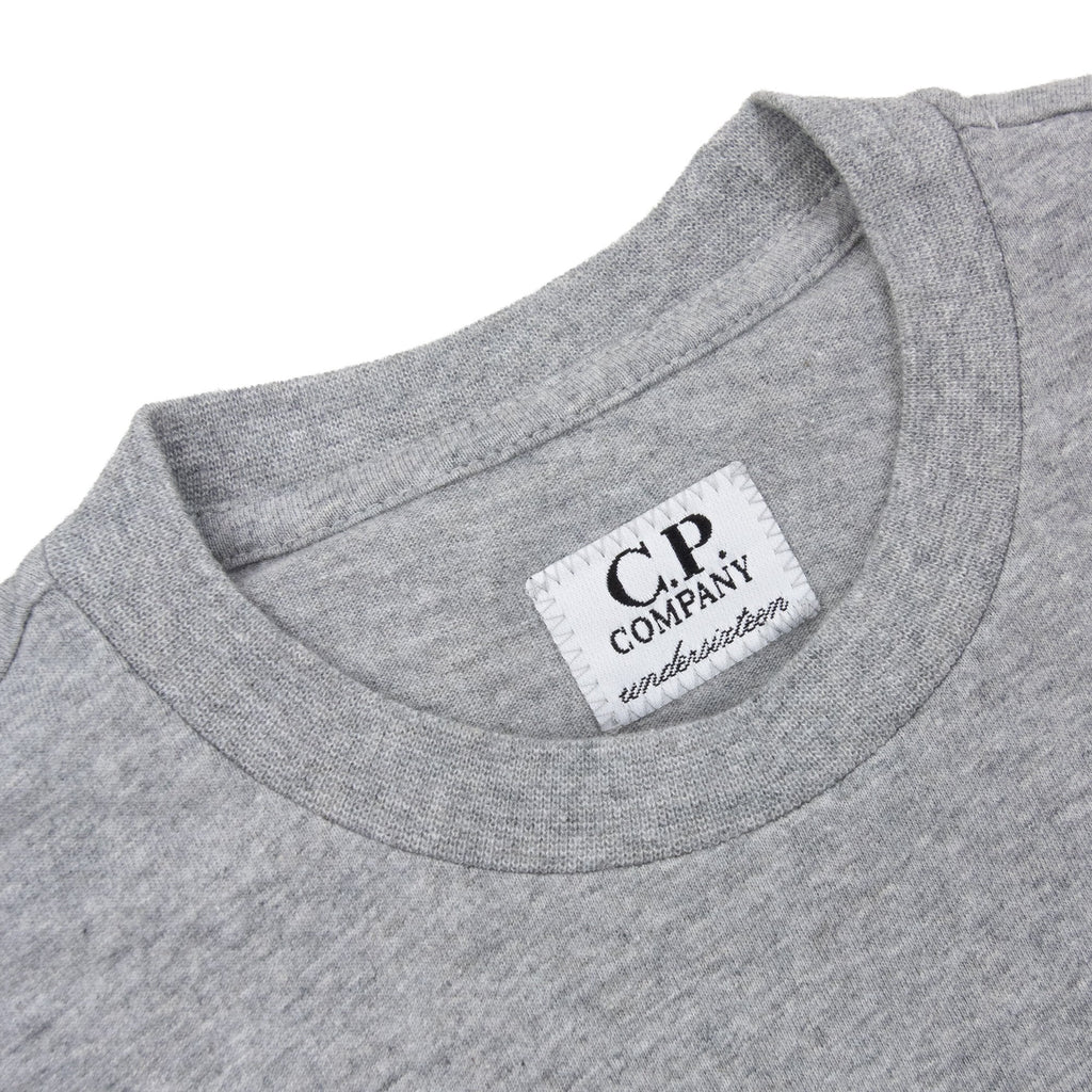 Cp Company Undersixteen 30/1 Short Sleeve Logo T Shirt Grey 60901
