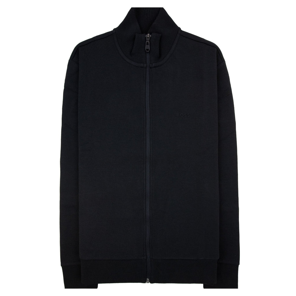 Hugo Boss Skaz Funnel Neck Zip Track Top Black 001
