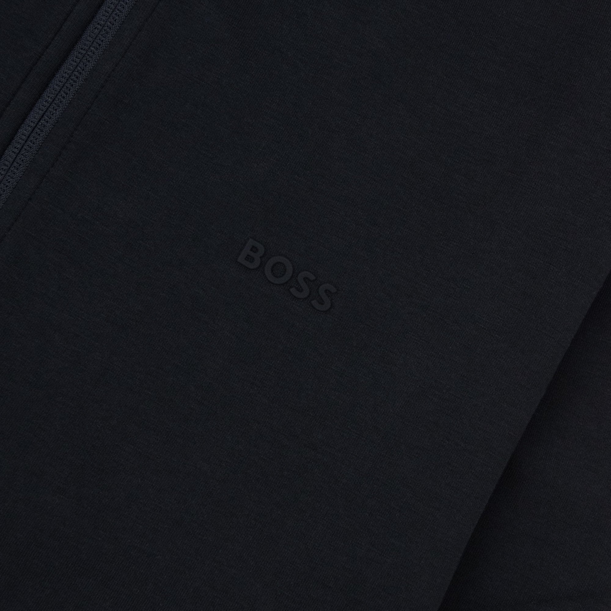Hugo Boss Skaz Funnel Neck Zip Track Top Black 001