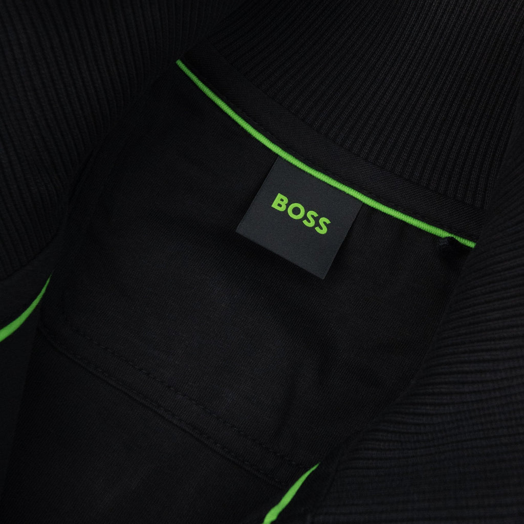 Hugo Boss Skaz Funnel Neck Zip Track Top Black 001