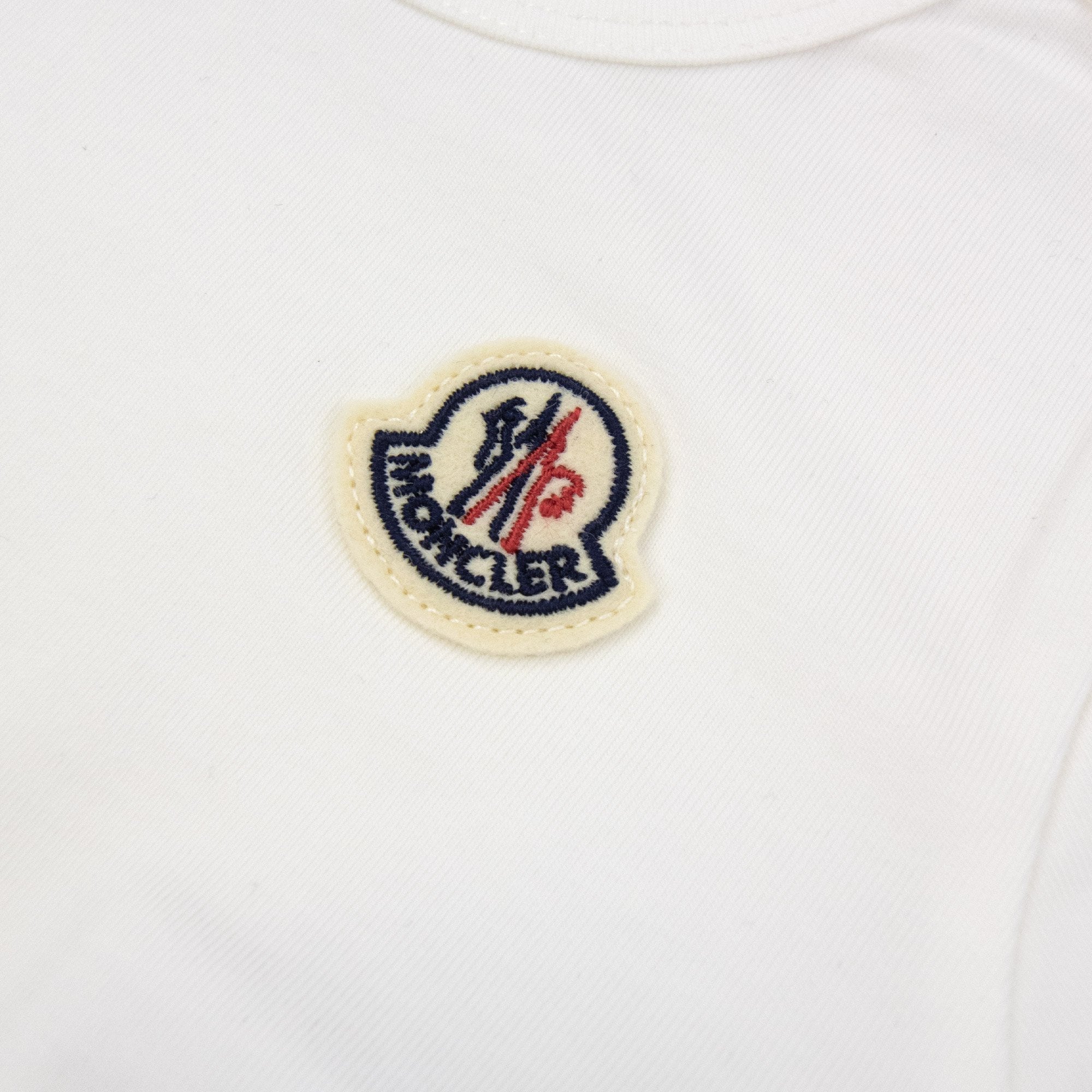 Moncler Junior Embroidered Logo Infant Dress Yellow F01