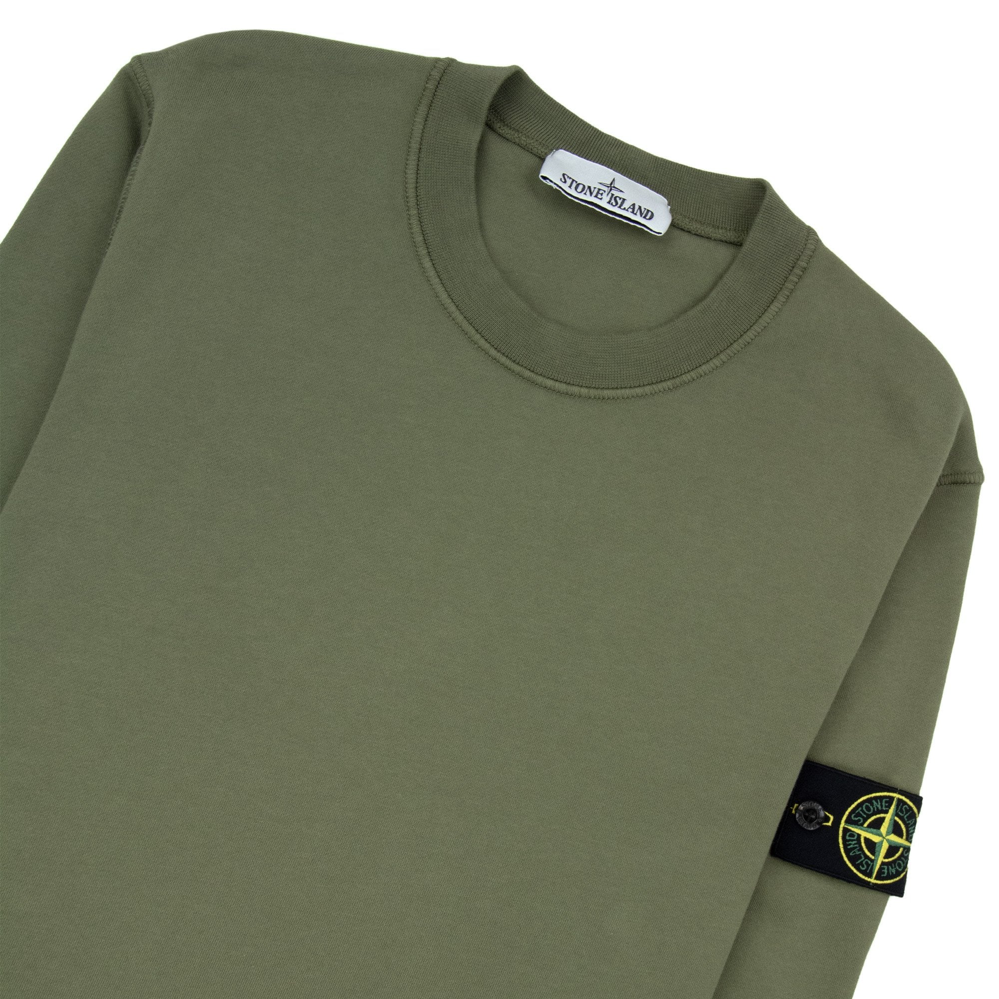 Stone Island 63051 Crewneck Sweatshirt Military Green V005g