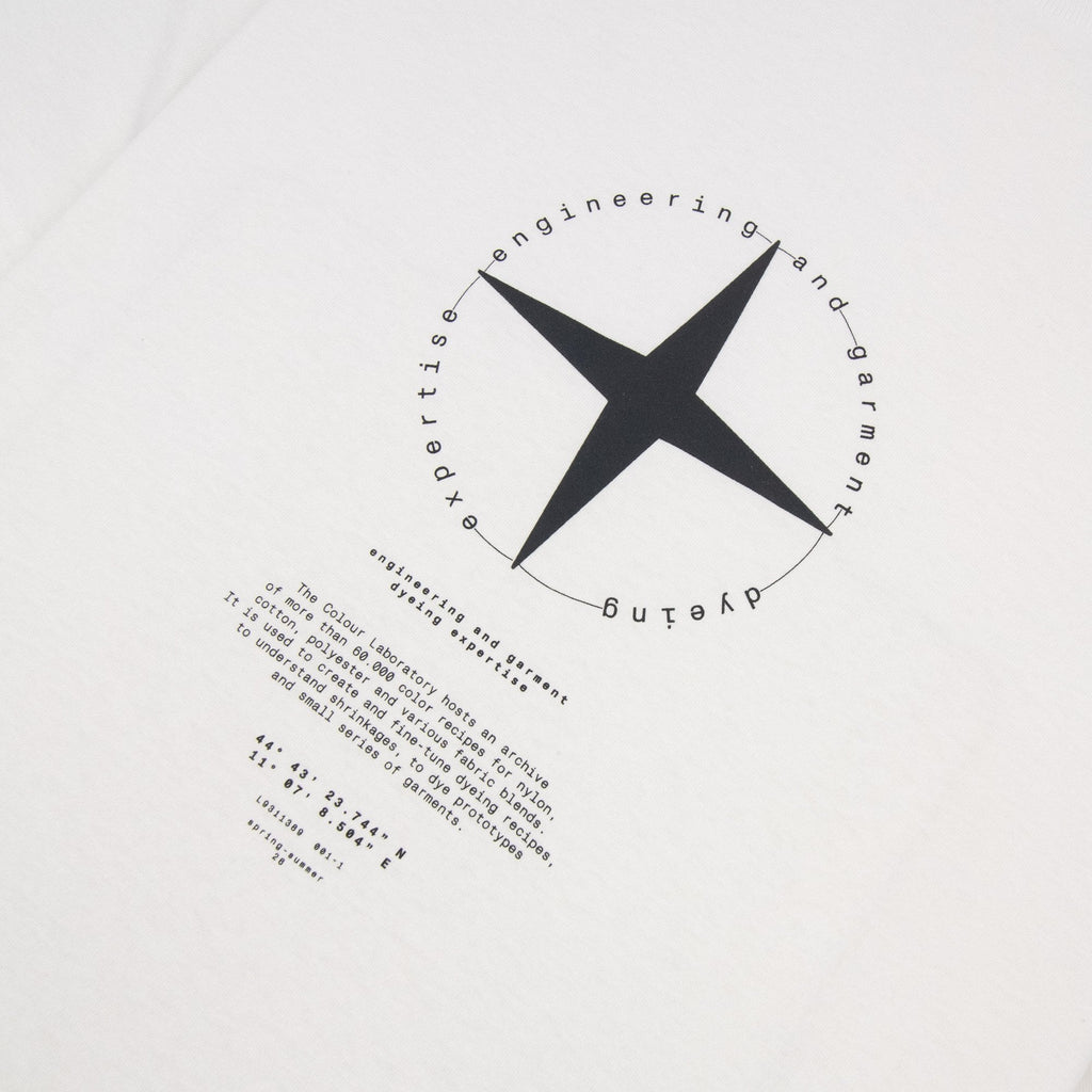 Stone Island 210001 Regular-fit T-shirt With 'Light Compass' Print White V0001