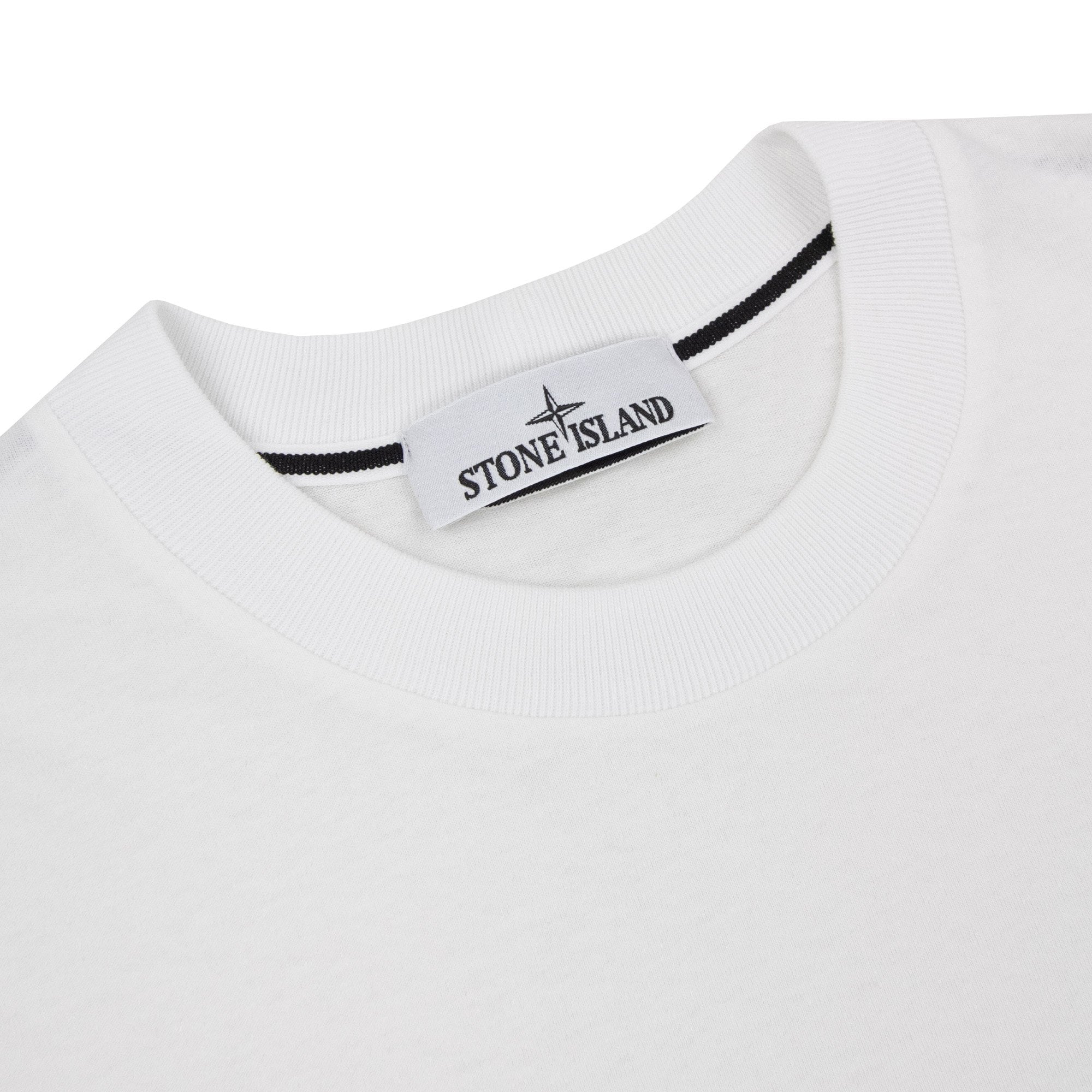 Stone Island 210001 Regular-fit T-shirt With 'Light Compass' Print White V0001