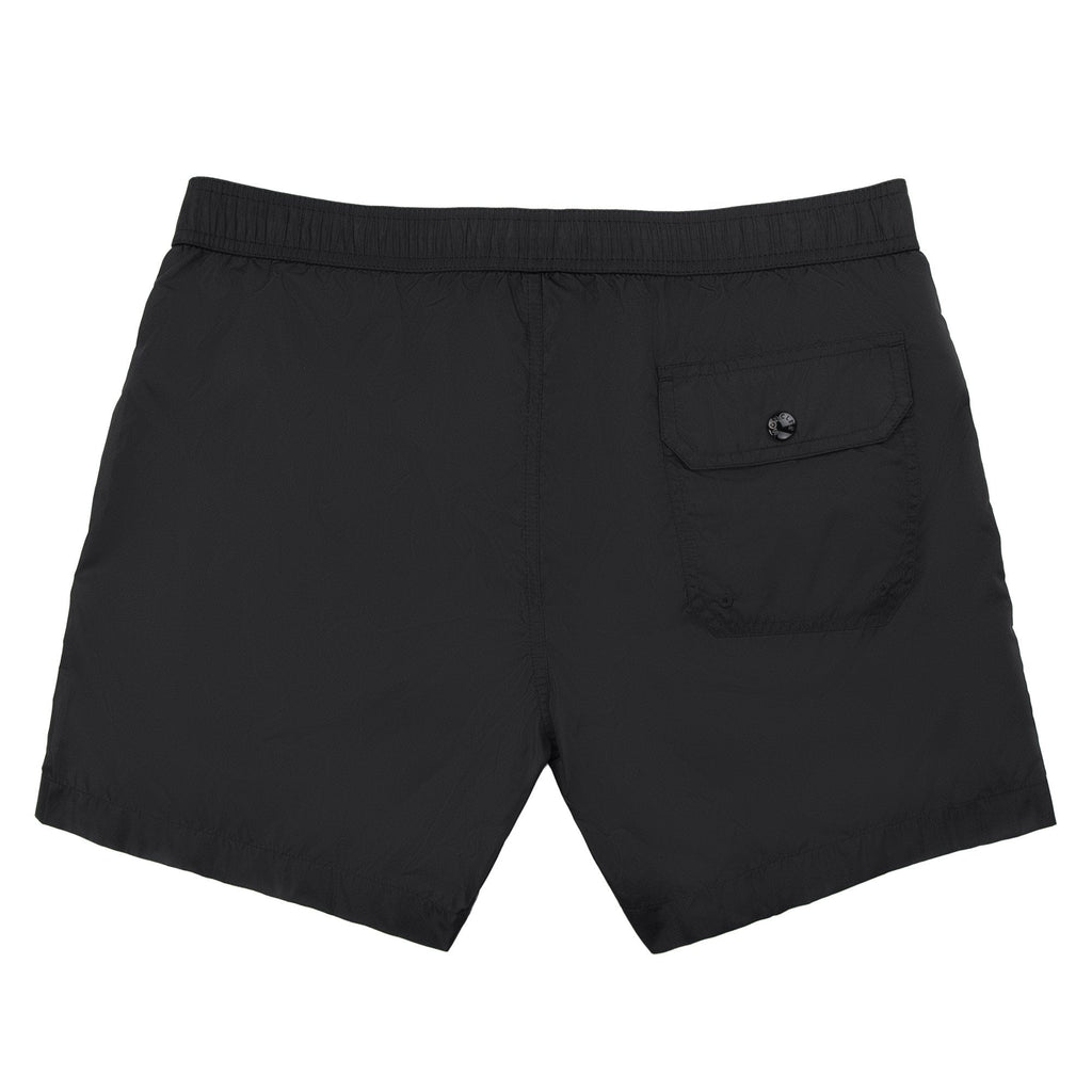 Moncler Logo Patch Side Tri-colore Swim Shorts Black 999