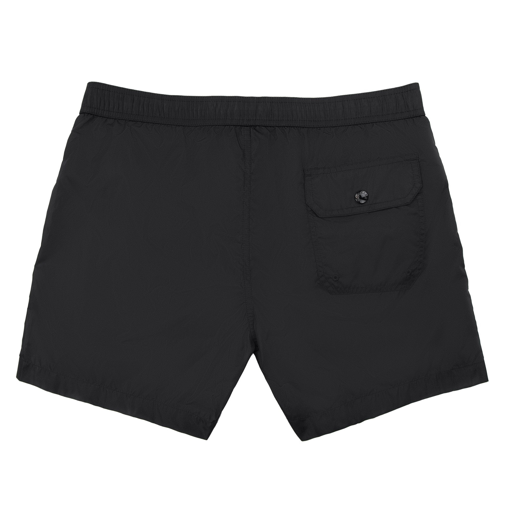 Moncler Logo Patch Side Tri-colore Swim Shorts Black 999