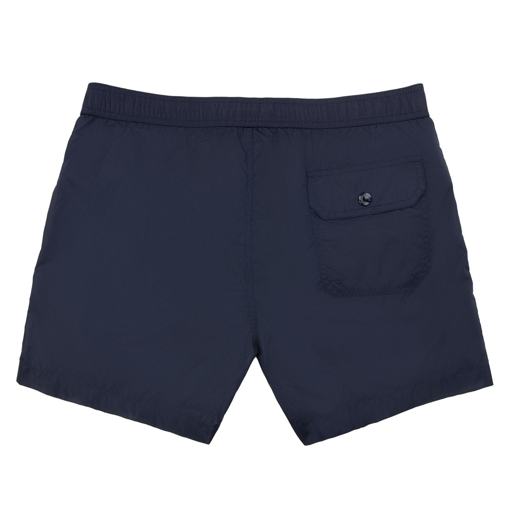 Moncler Logo Patch Side Tri-colore Swim Shorts Navy 743