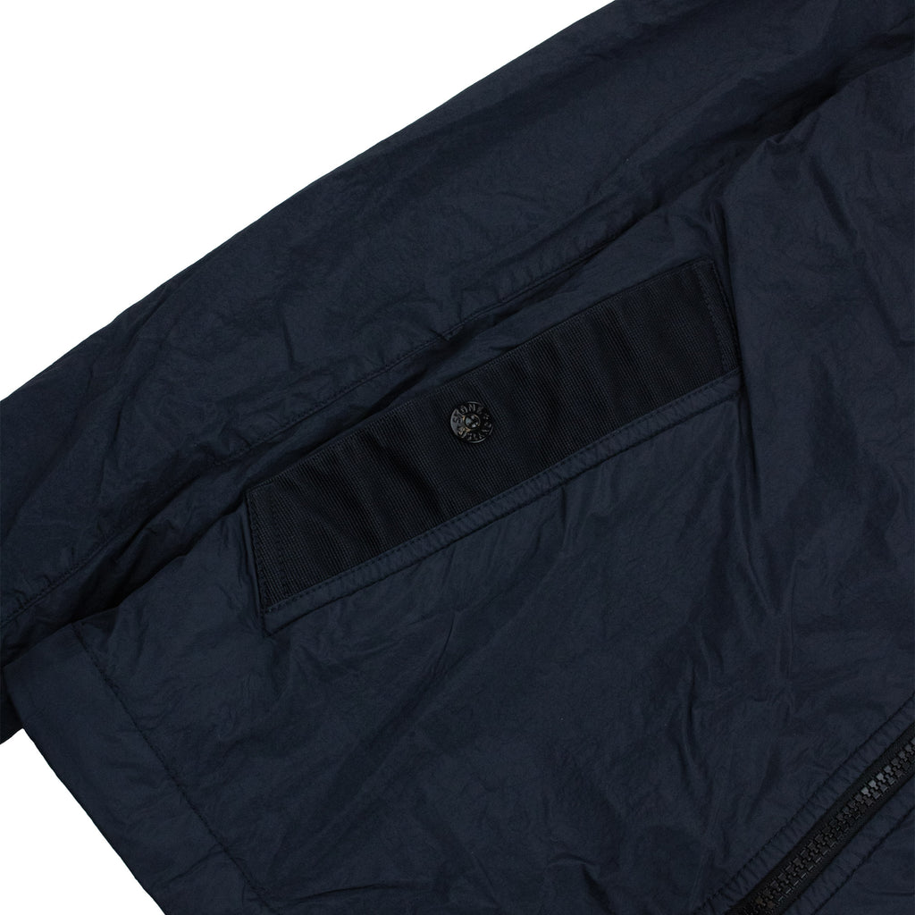 Stone Island 4100001 Anti-Drop Crinkle Reps Hooded Wind-Resistant Jacket NAVY BLUE V0020