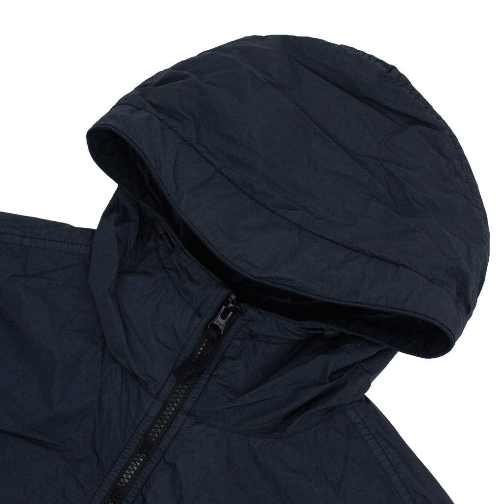 Stone Island 4100001 Anti-Drop Crinkle Reps Hooded Wind-Resistant Jacket NAVY BLUE V0020