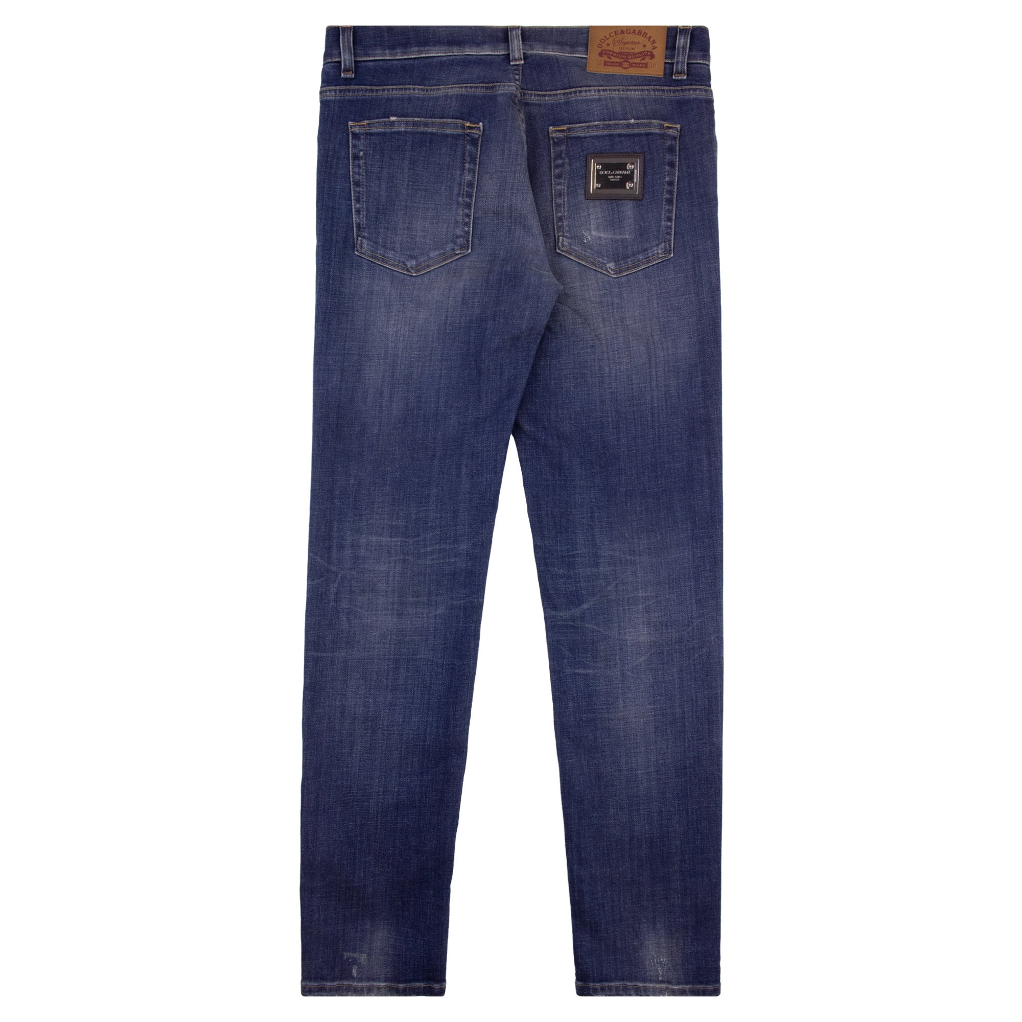 Dolce & Gabbana Slim Fit Stretch Denim Jean Dark Blue