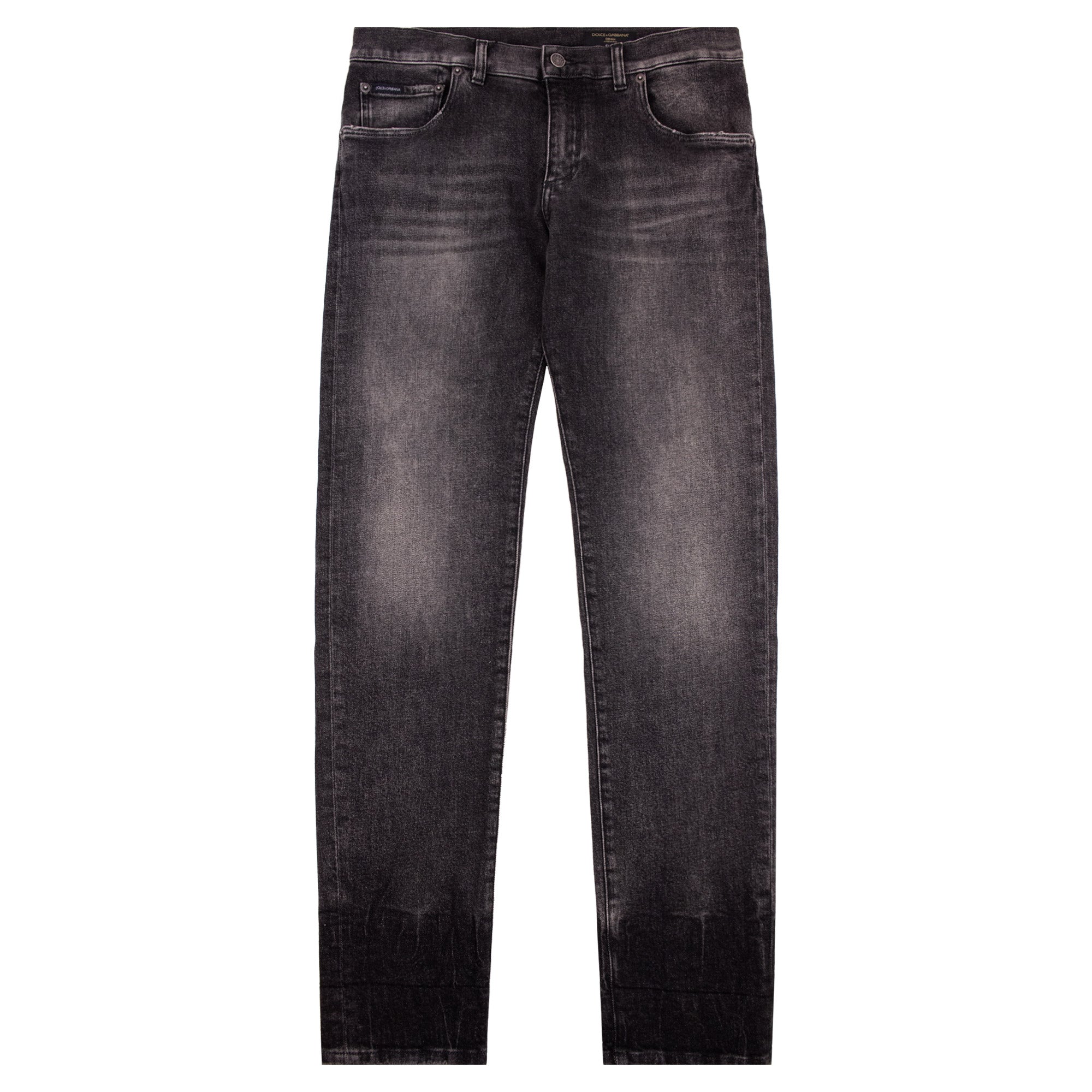 Dolce & Gabbana Slim Fit Denim Jean Black/Dark Taupe