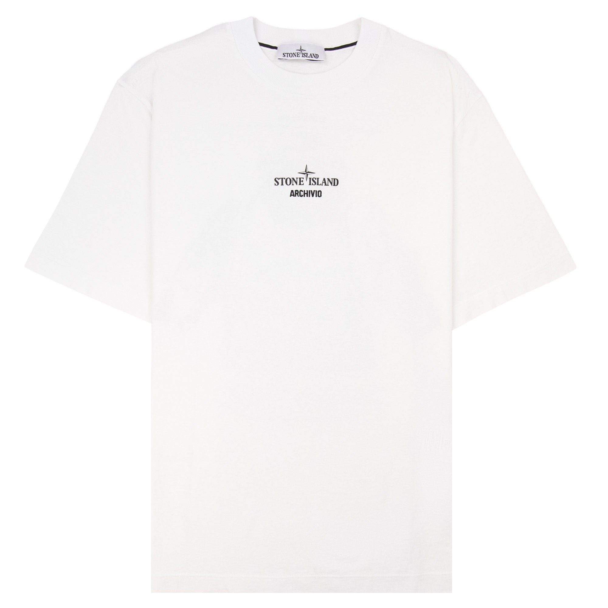 Stone Island 2100023 Regular Fit Archivio Print T-Shirt White V0001