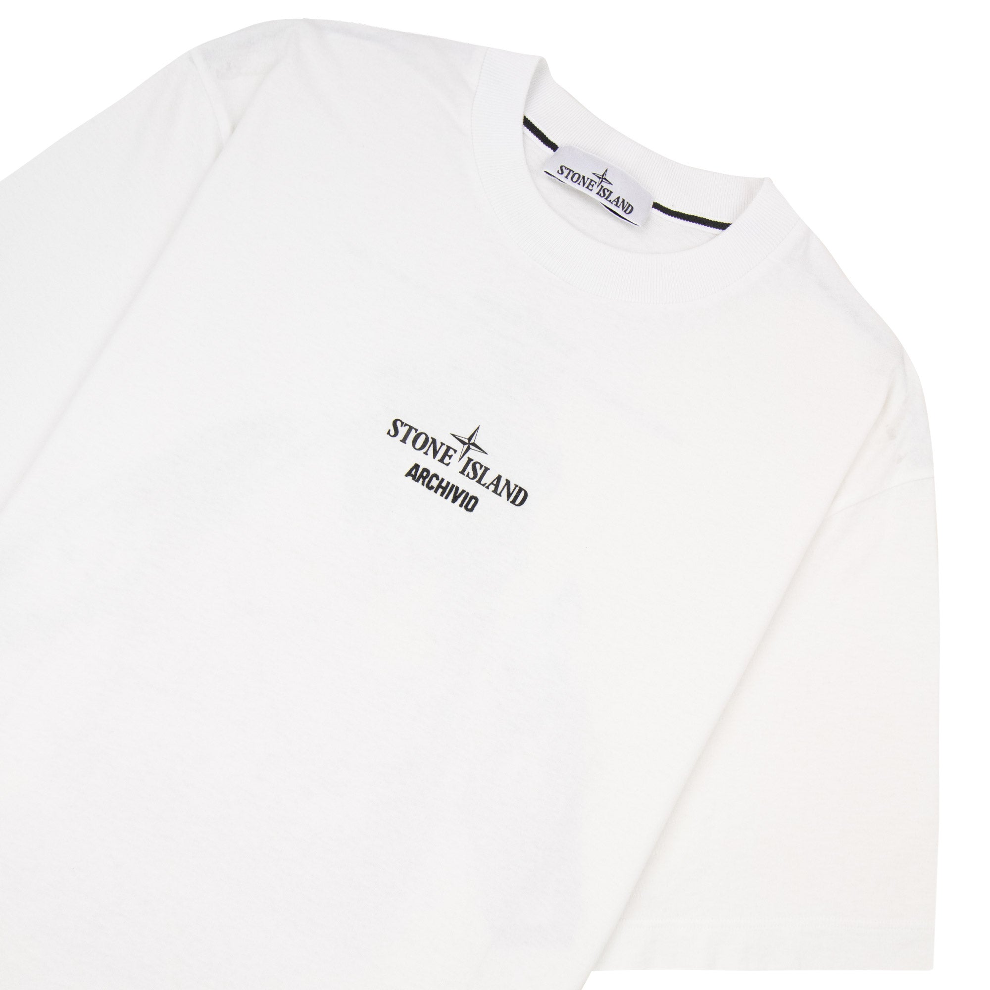 Stone Island 2100023 Regular Fit Archivio Print T-Shirt White V0001