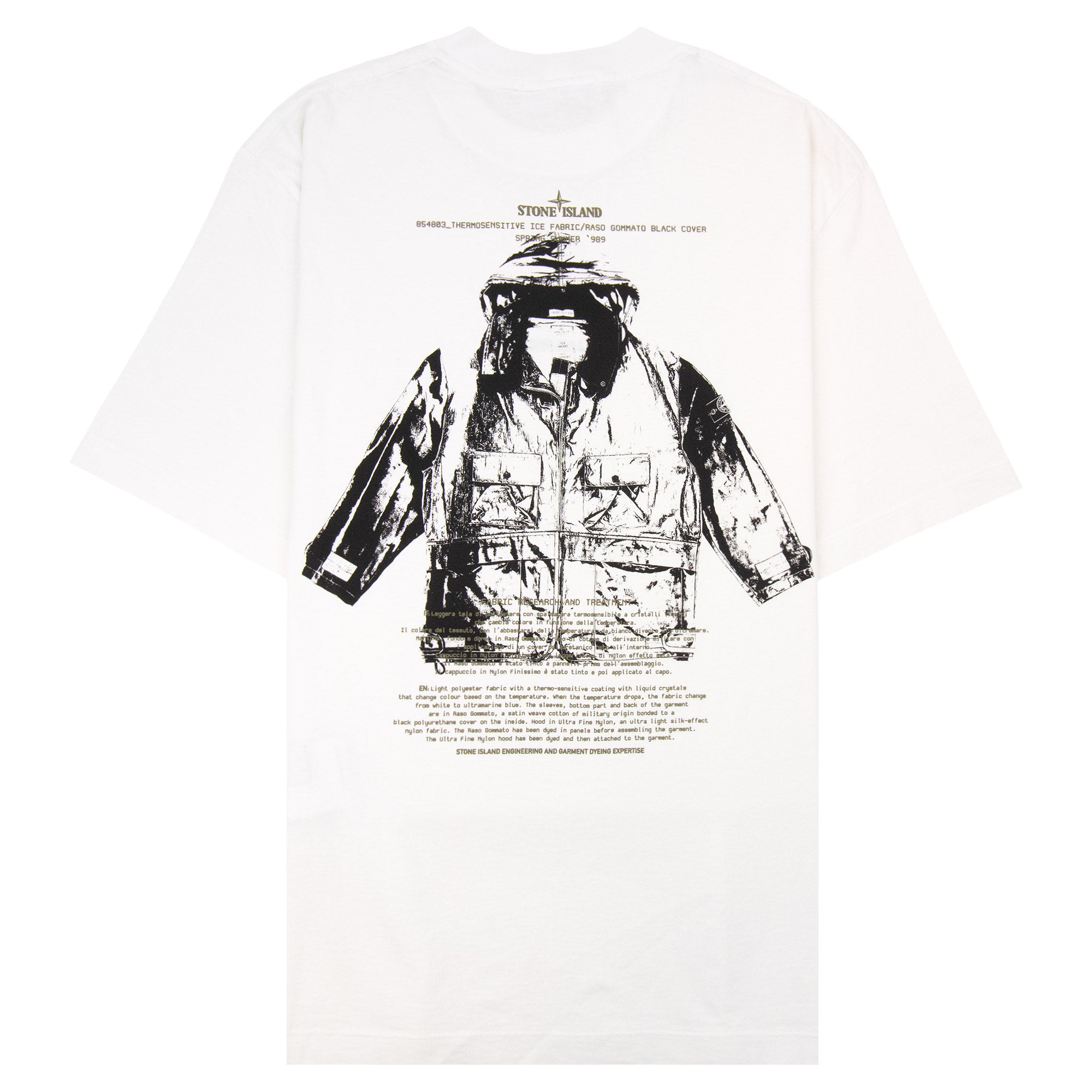 Stone Island 2100023 Regular Fit Archivio Print T-Shirt White V0001