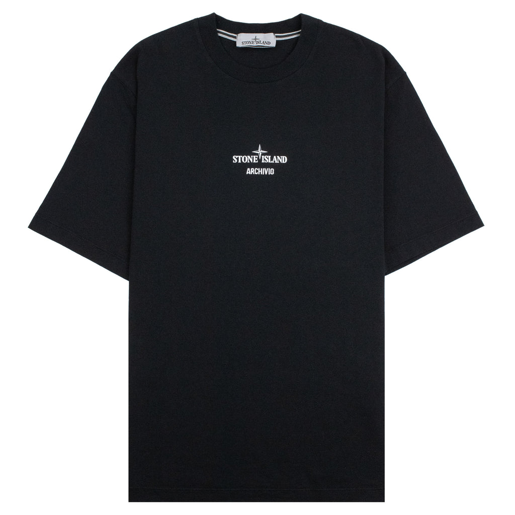 Stone Island 2100023 Regular Fit Archivio Print T-Shirt BLACK V0029