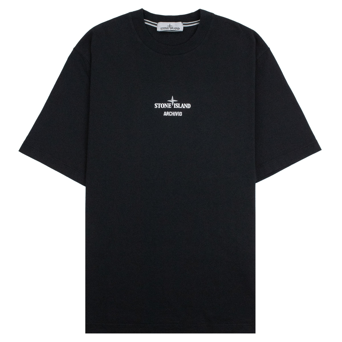 Stone Island 2100023 Regular Fit Archivio Print T-Shirt BLACK V0029