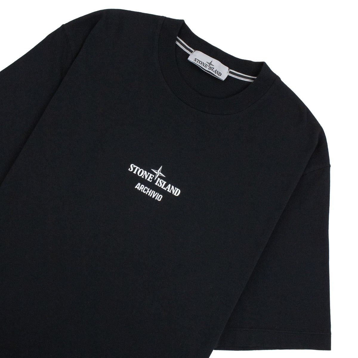 Stone Island 2100023 Regular Fit Archivio Print T-Shirt BLACK V0029