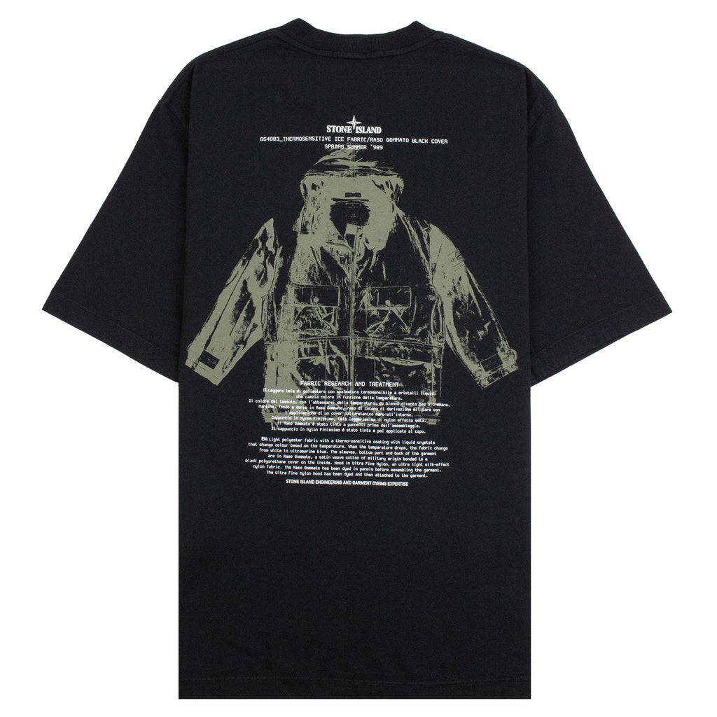 Stone Island 2100023 Regular Fit Archivio Print T-Shirt BLACK V0029