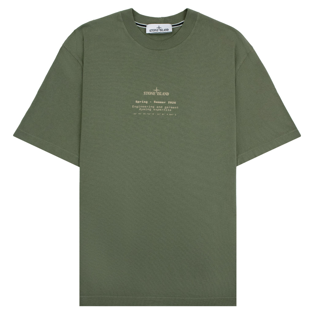Stone Island 2100001 'Expertise' Regular Fit T-shirt Military Green V005G