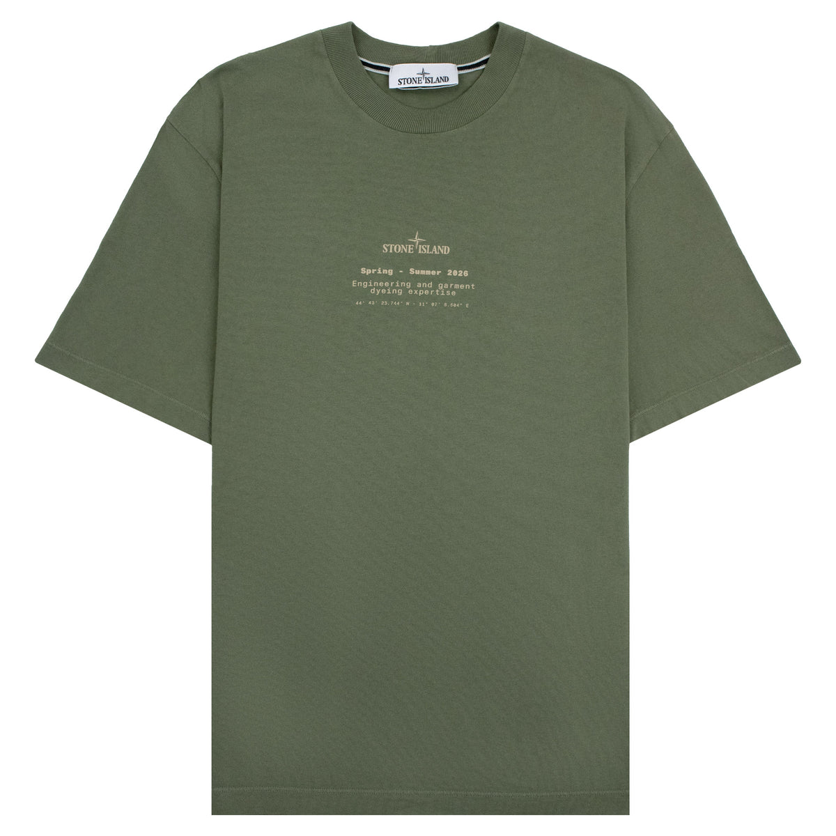Stone Island 2100001 'Expertise' Regular Fit T-shirt Military Green V005G