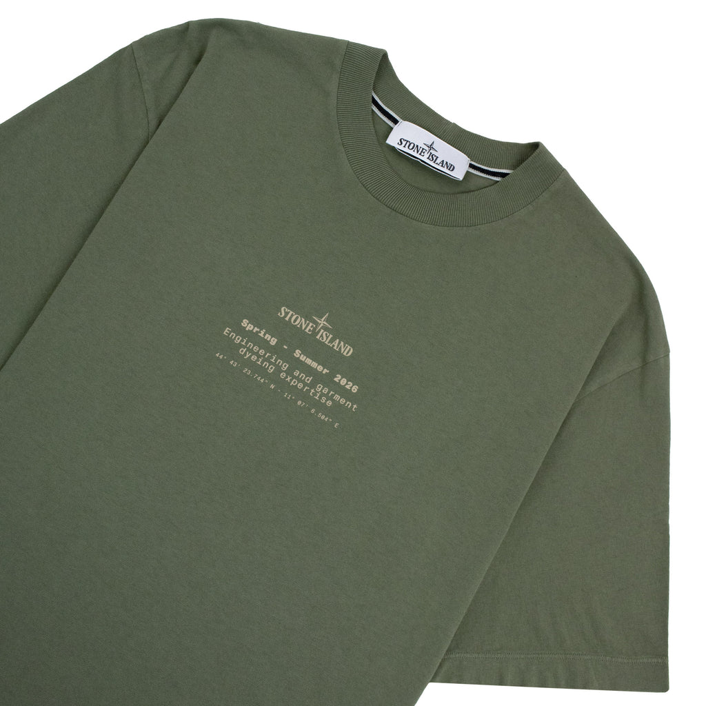 Stone Island 2100001 'Expertise' Regular Fit T-shirt Military Green V005G