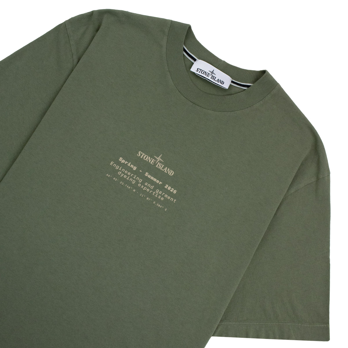 Stone Island 2100001 'Expertise' Regular Fit T-shirt Military Green V005G
