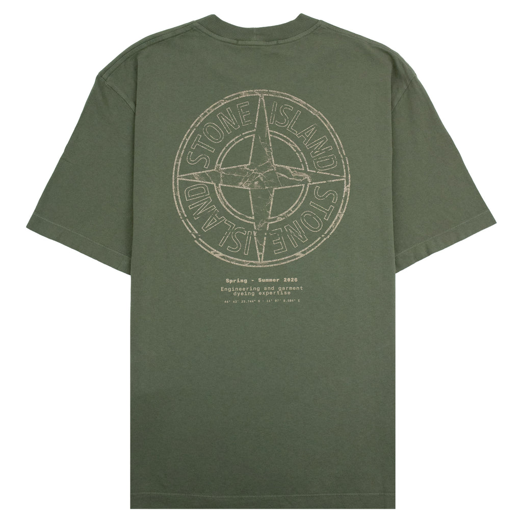 Stone Island 2100001 'Expertise' Regular Fit T-shirt Military Green V005G