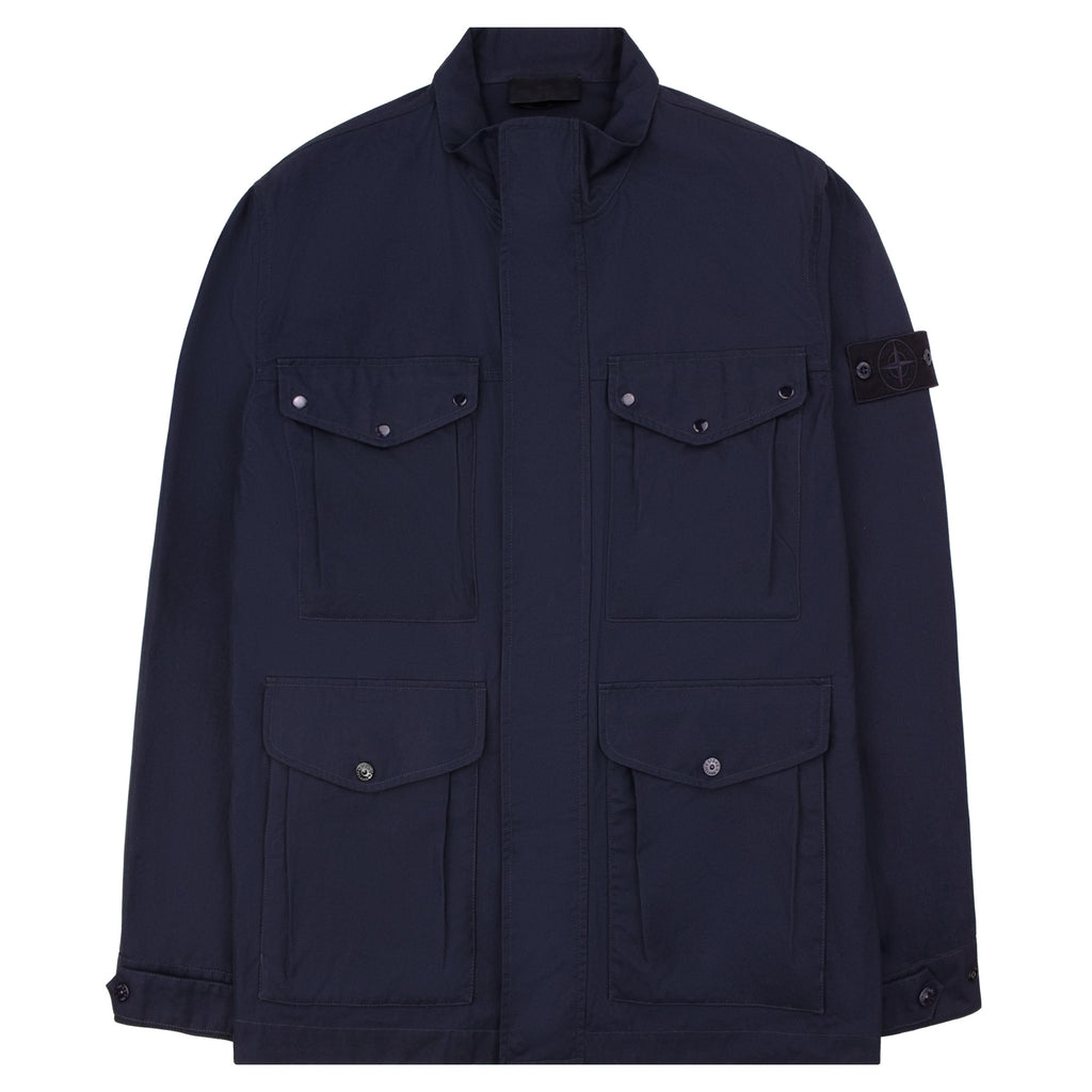 Stone Island 4100035 Ghost Piece Windproof Breathable Field Jacket Navy V0020