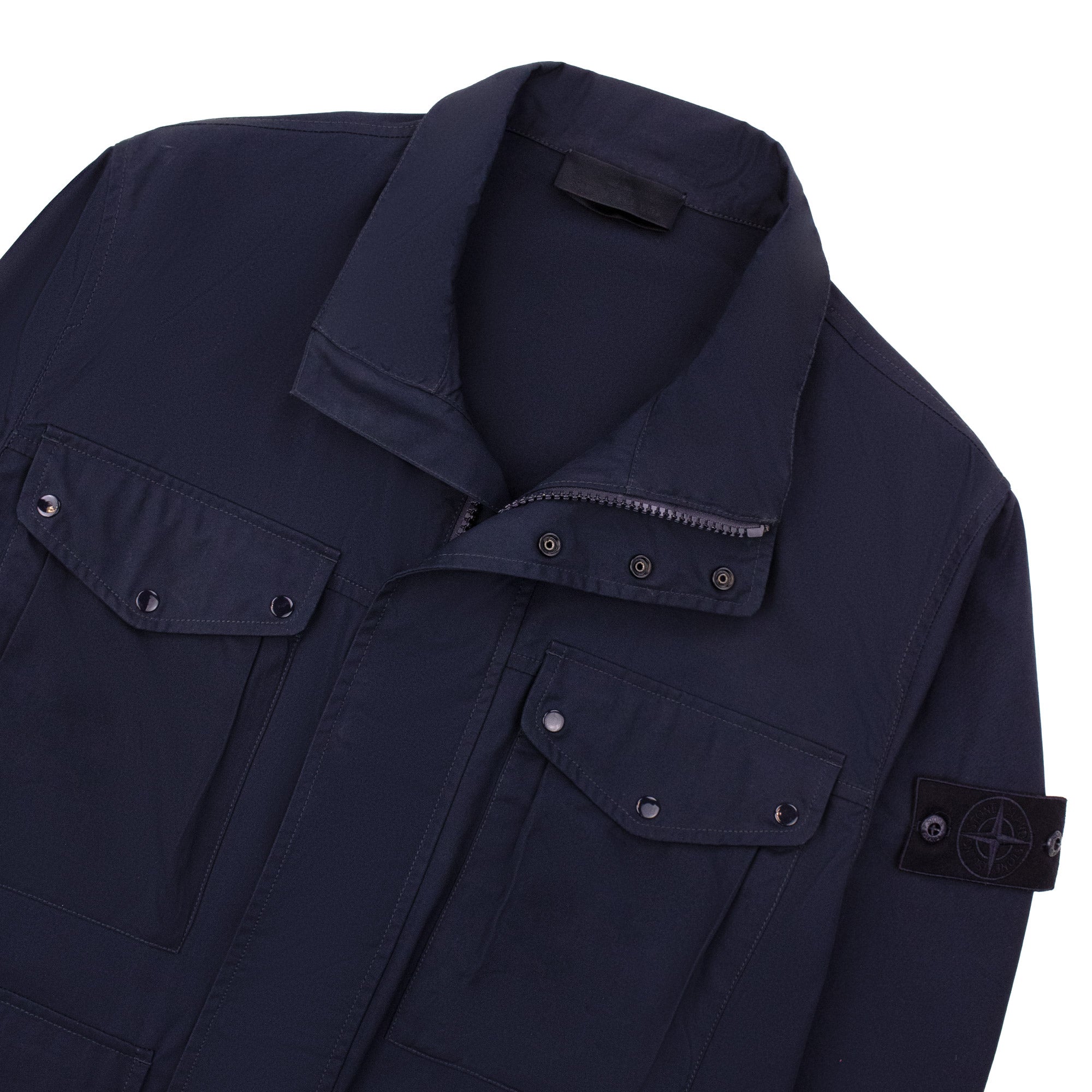 Stone Island 4100035 Ghost Piece Windproof Breathable Field Jacket Navy V0020