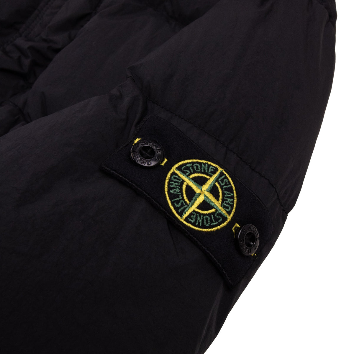 Stone Island Junior 40123 Crinkle Reps Recycled Nylon Down Parka BLACK V0029