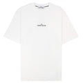 Stone Island 2100002 Hand Sprayed Lab Print T-Shirt WHITE V0001