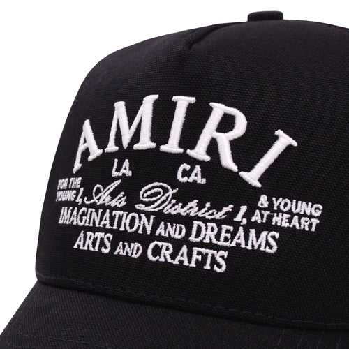 Amiri Arts District Trucker Hat BLACK 001