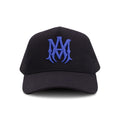 Amiri MA Logo Trucker Hat Black/Blue