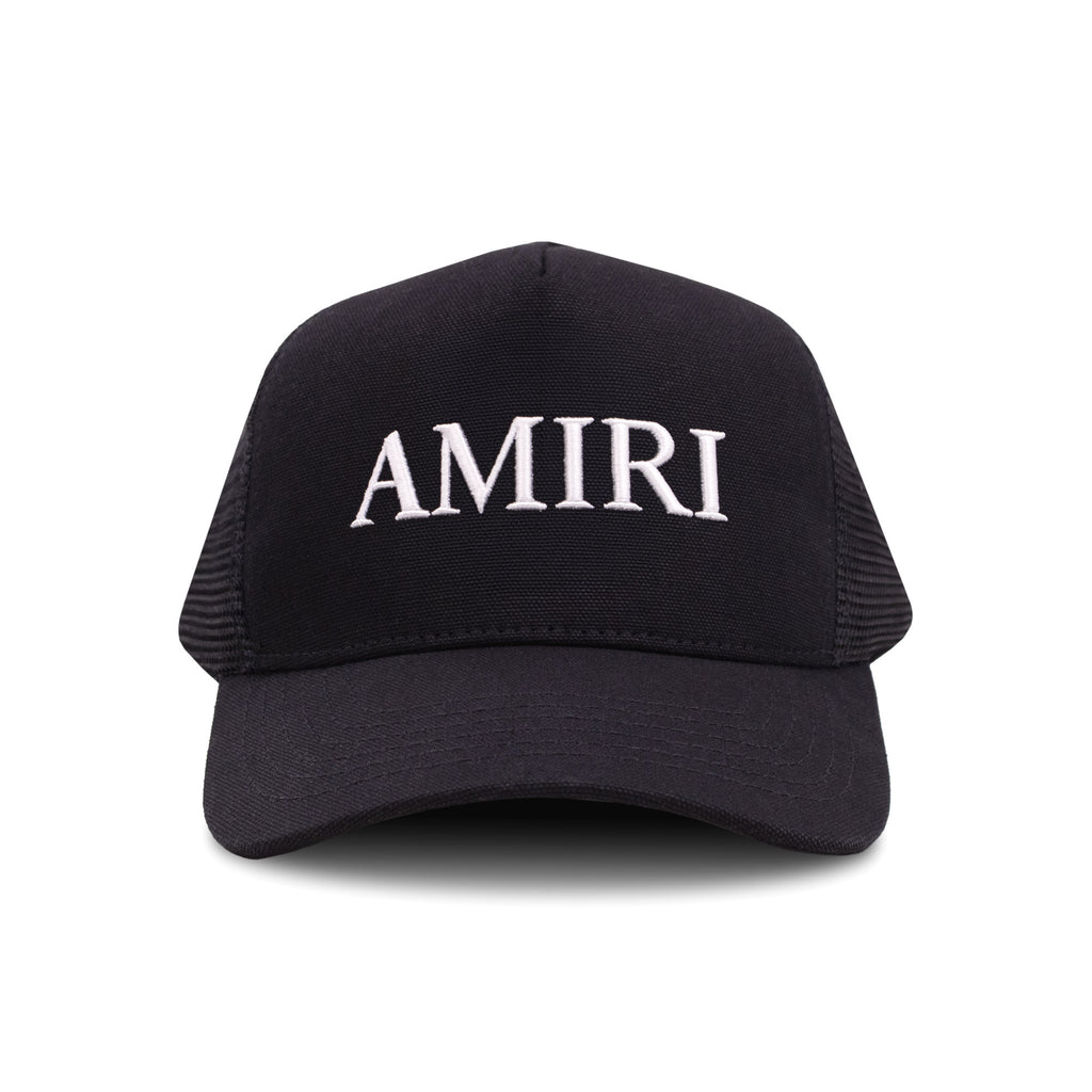 Amiri Core Logo Trucker Hat Black 001
