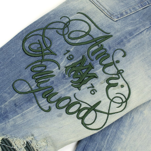 Amiri Hollywood MX1 Jean Storm Indigo Skinny Jeans
