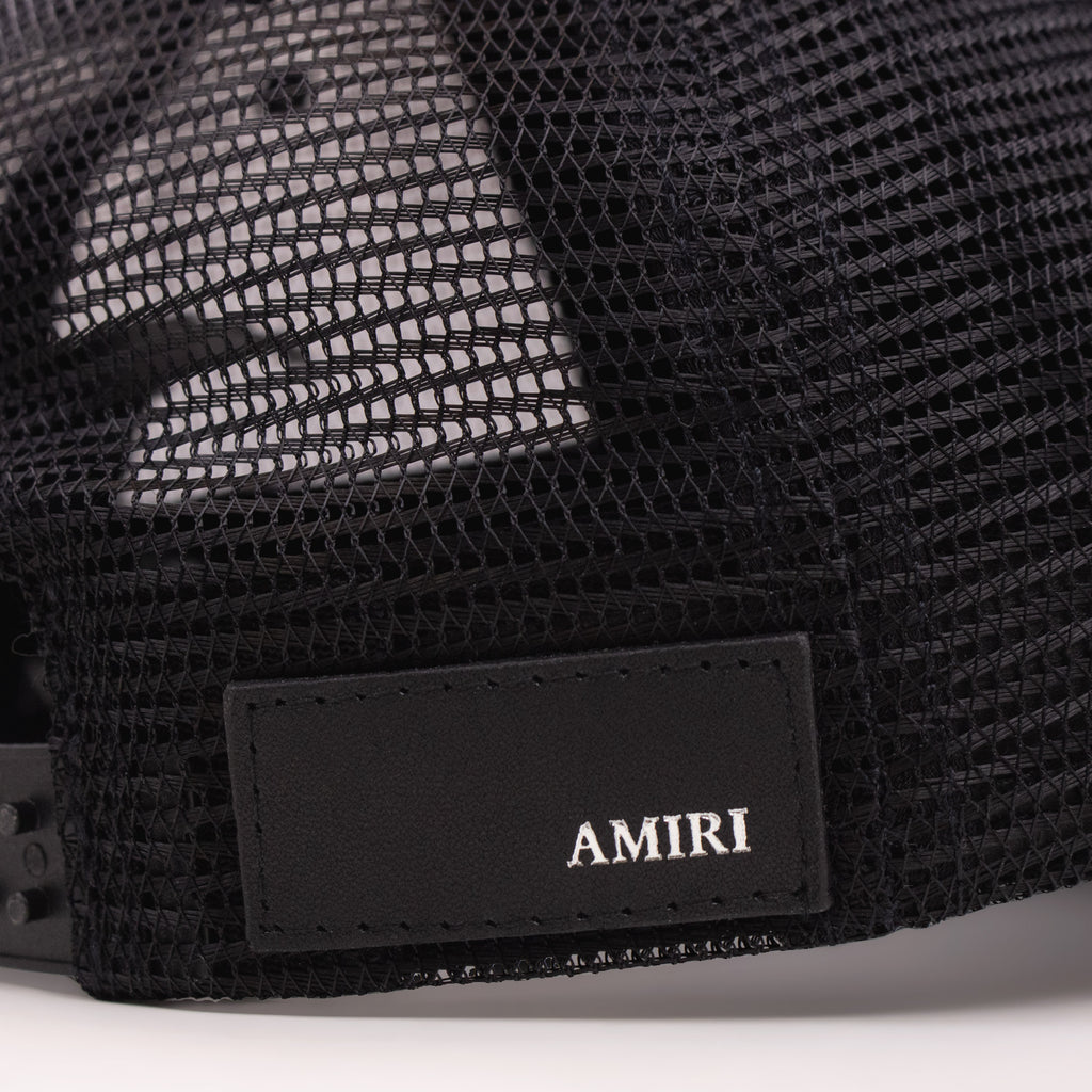 Amiri Core Logo Trucker Hat Black 001