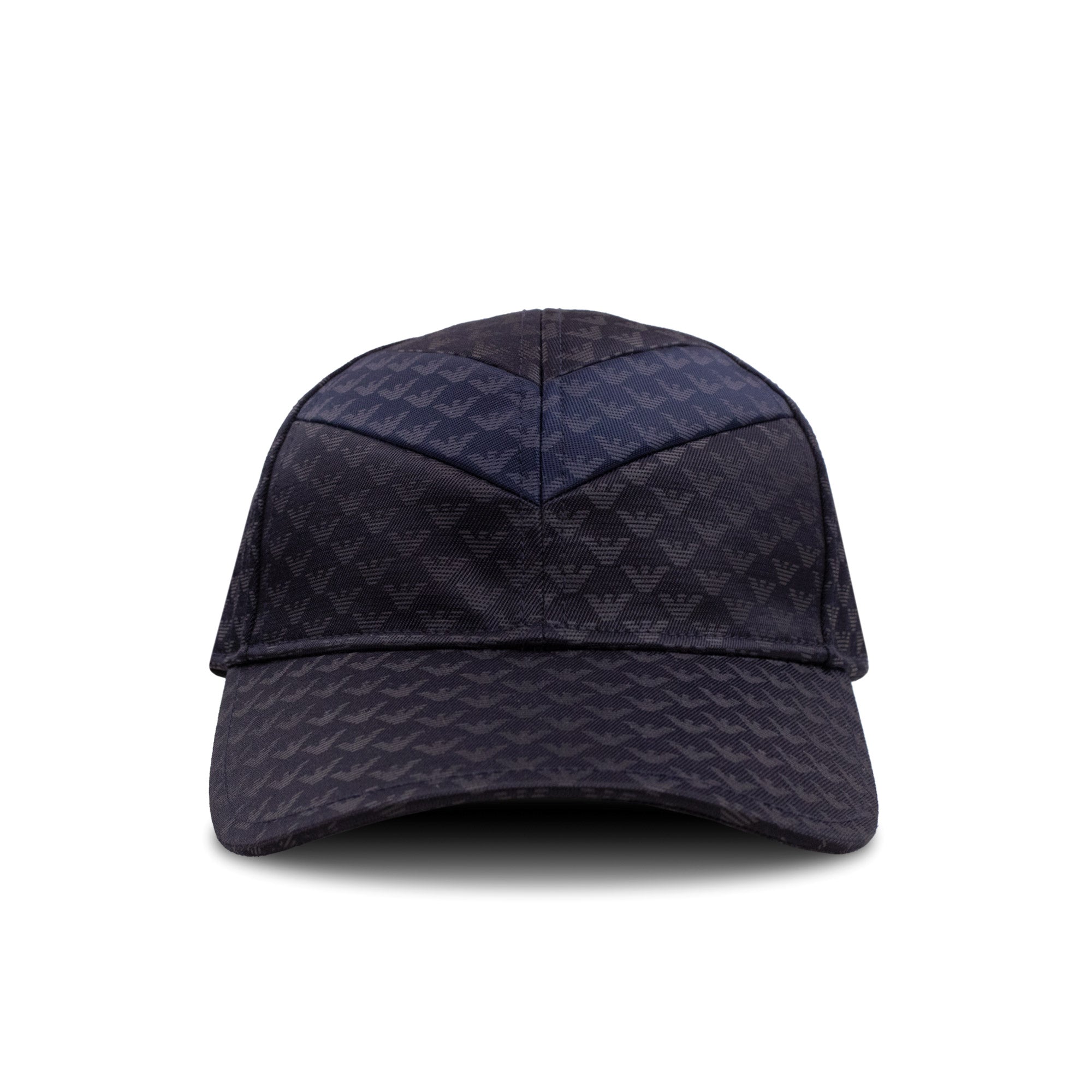 Emporio Armani All Over Logo Printed Cap Blue