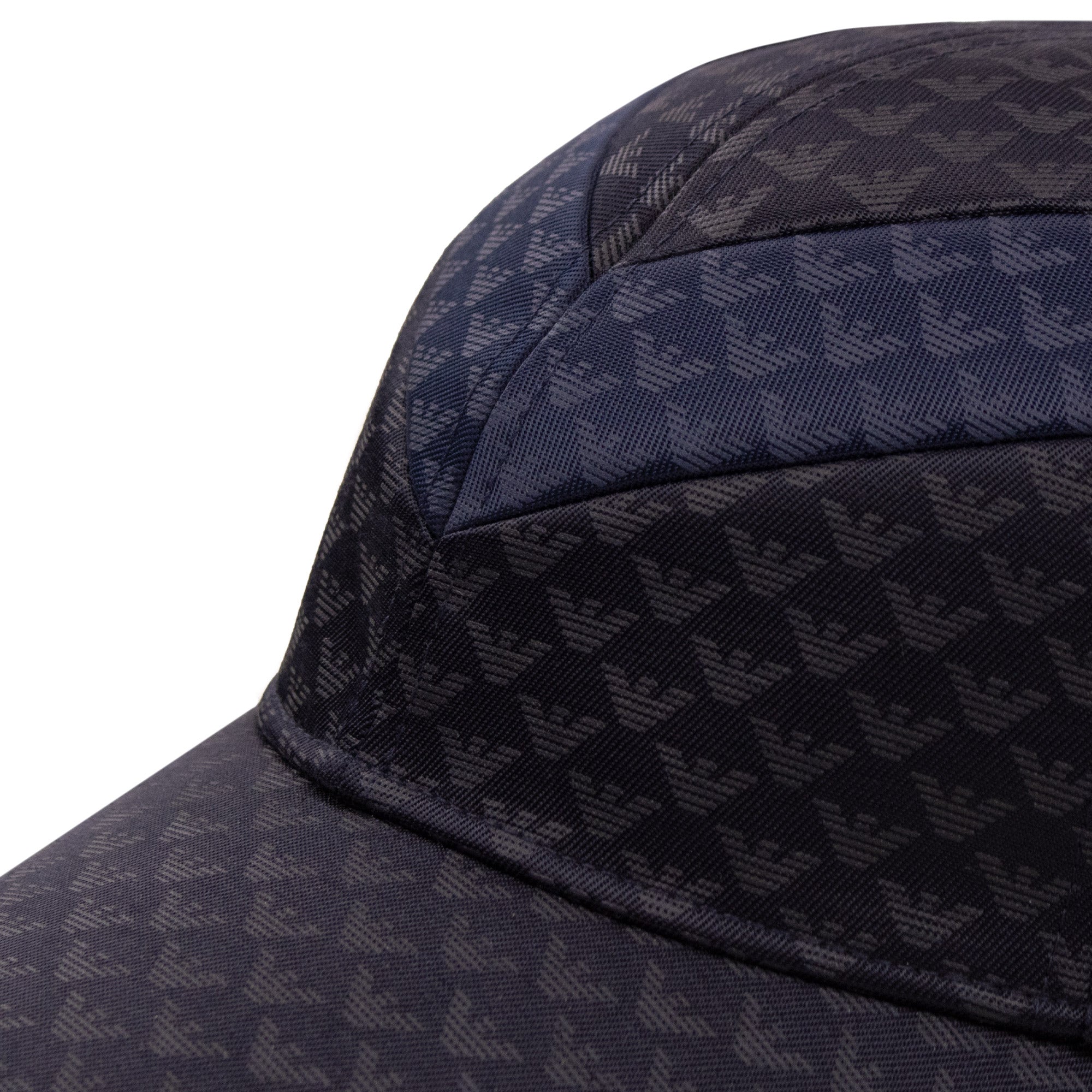 Emporio Armani All Over Logo Printed Cap Blue