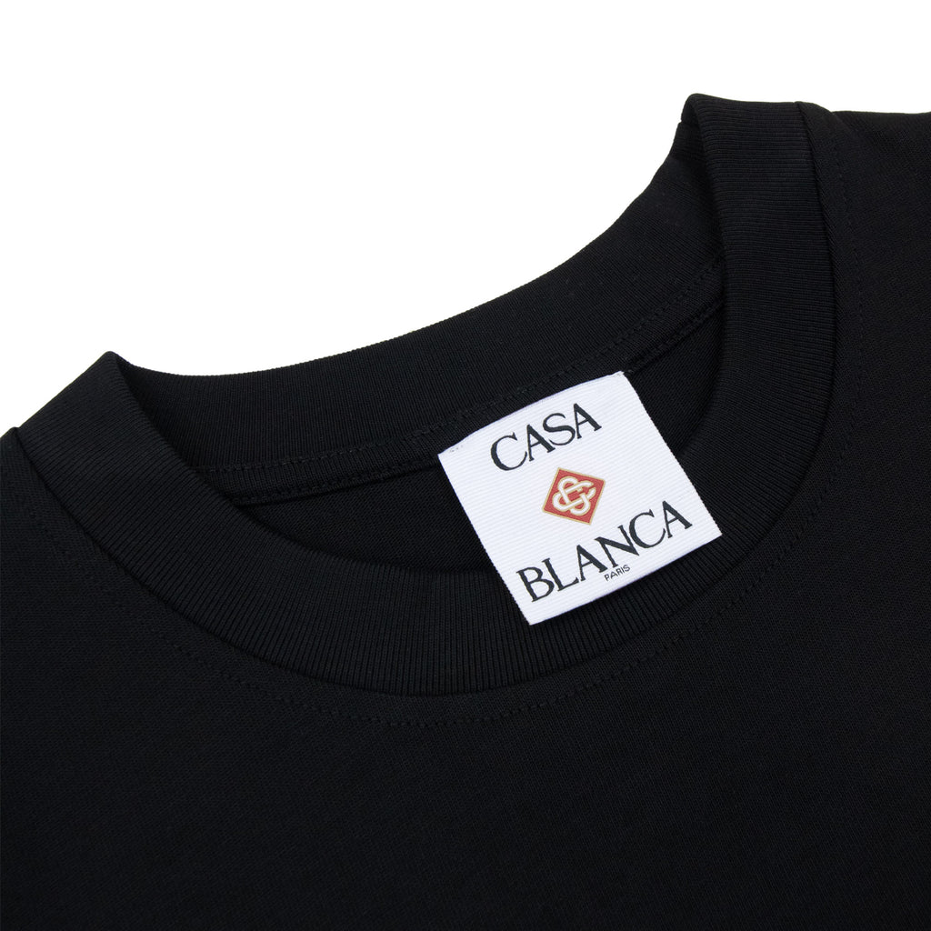 Casablanca Glitch Orchid Oversized T-Shirt Black