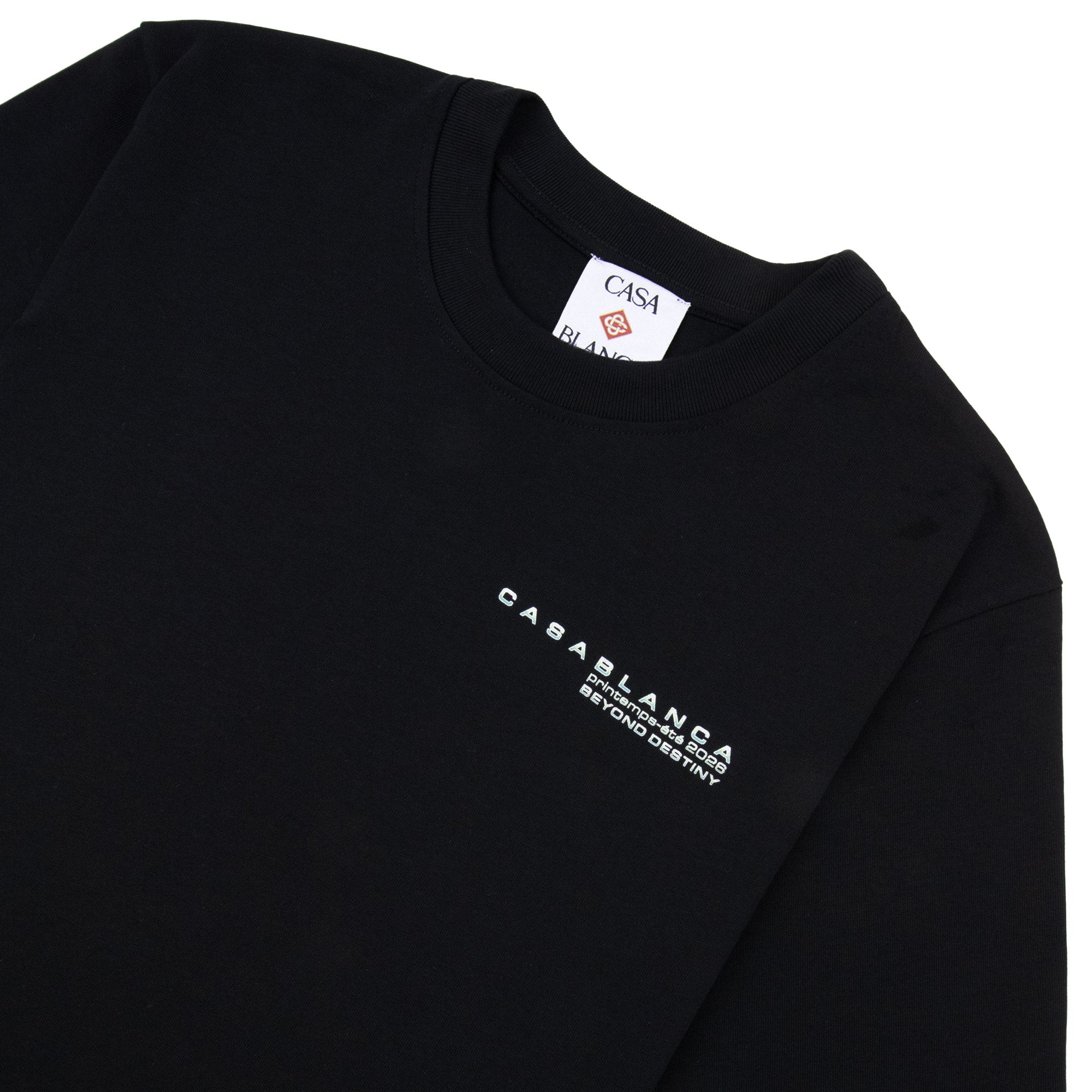 Casablanca Glitch Orchid Oversized T-Shirt Black