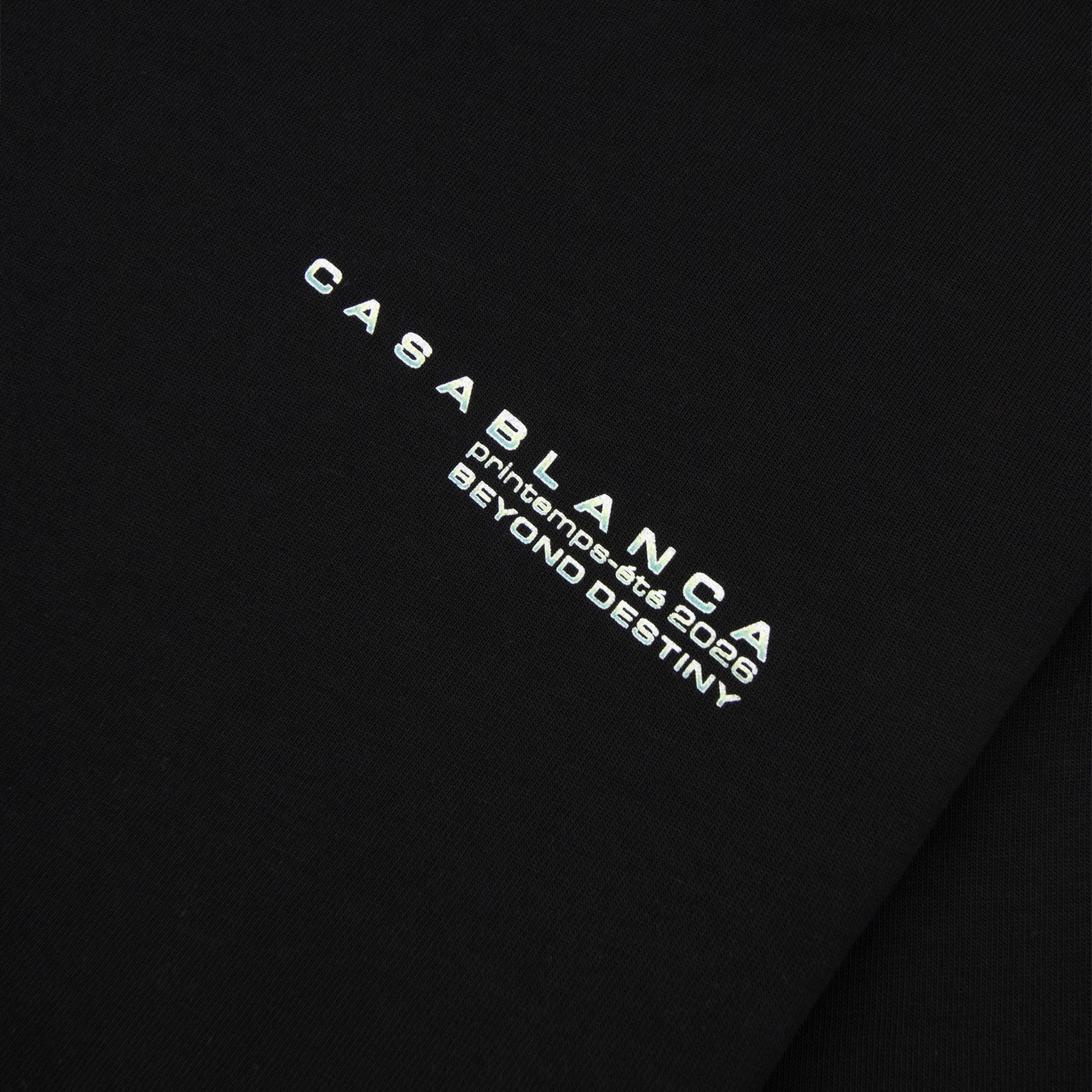 Casablanca Glitch Orchid Oversized T-Shirt Black