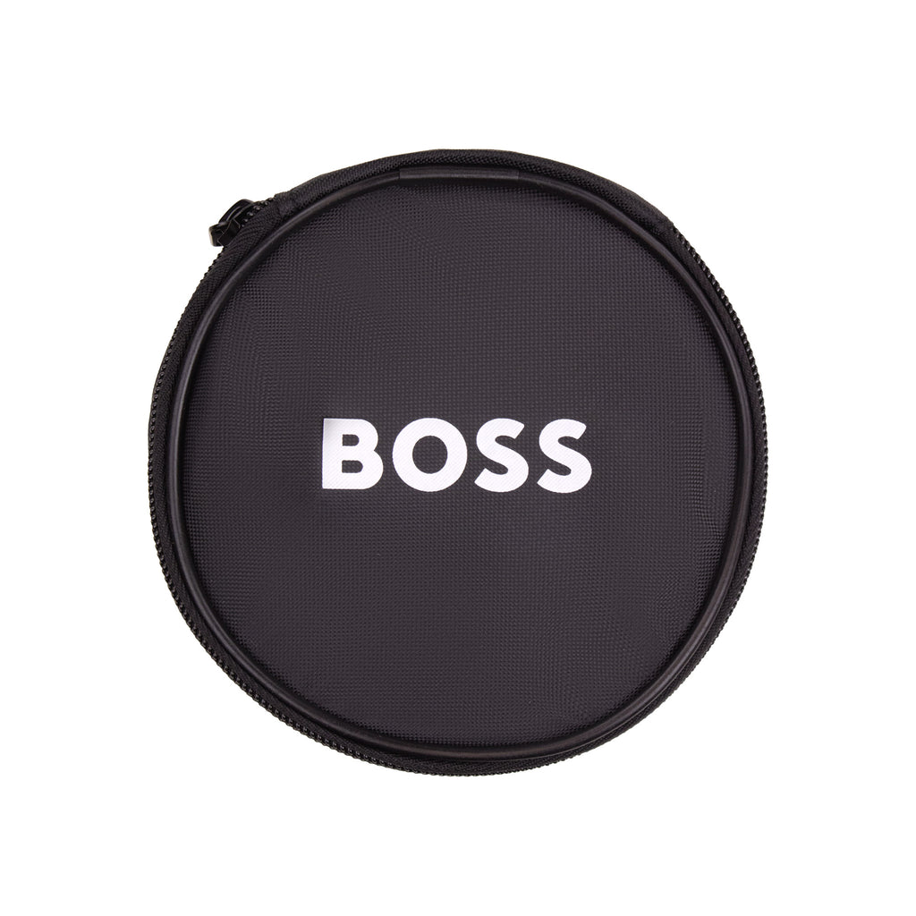 Hugo Boss Geppy Reversible Belt Set with Plaque and Pin Buckles BLACK/BLUE