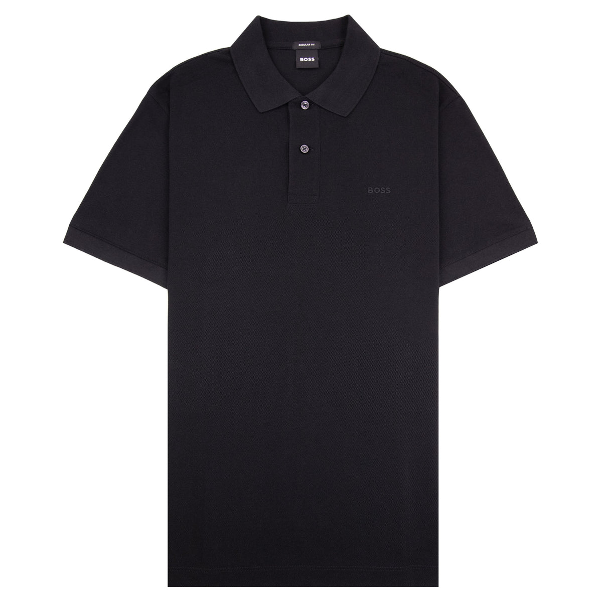 Hugo Boss Pallas Cotton Polo With Embroidered Logo Black 001