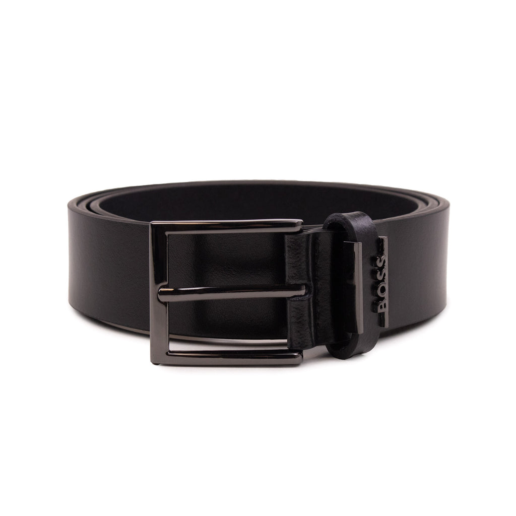 Hugo Boss Cole Italian Leather Belt Black 001