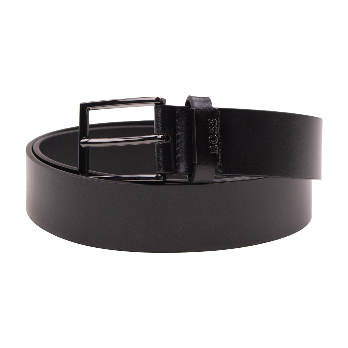 Hugo Boss Cole Italian Leather Belt Black 001