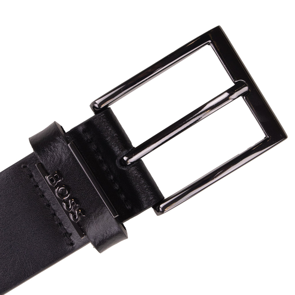 Hugo Boss Cole Italian Leather Belt Black 001