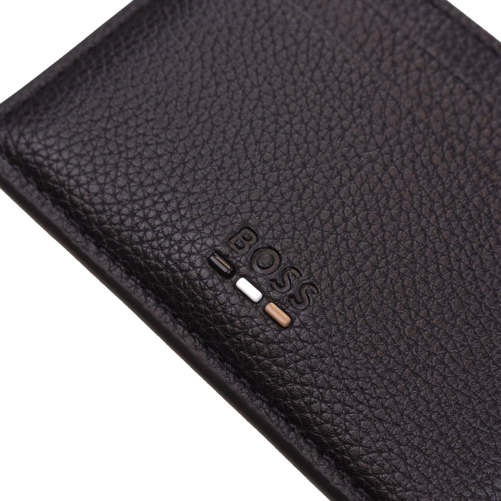 Hugo Boss Ray Card Holder with Money Clip BLACK 001