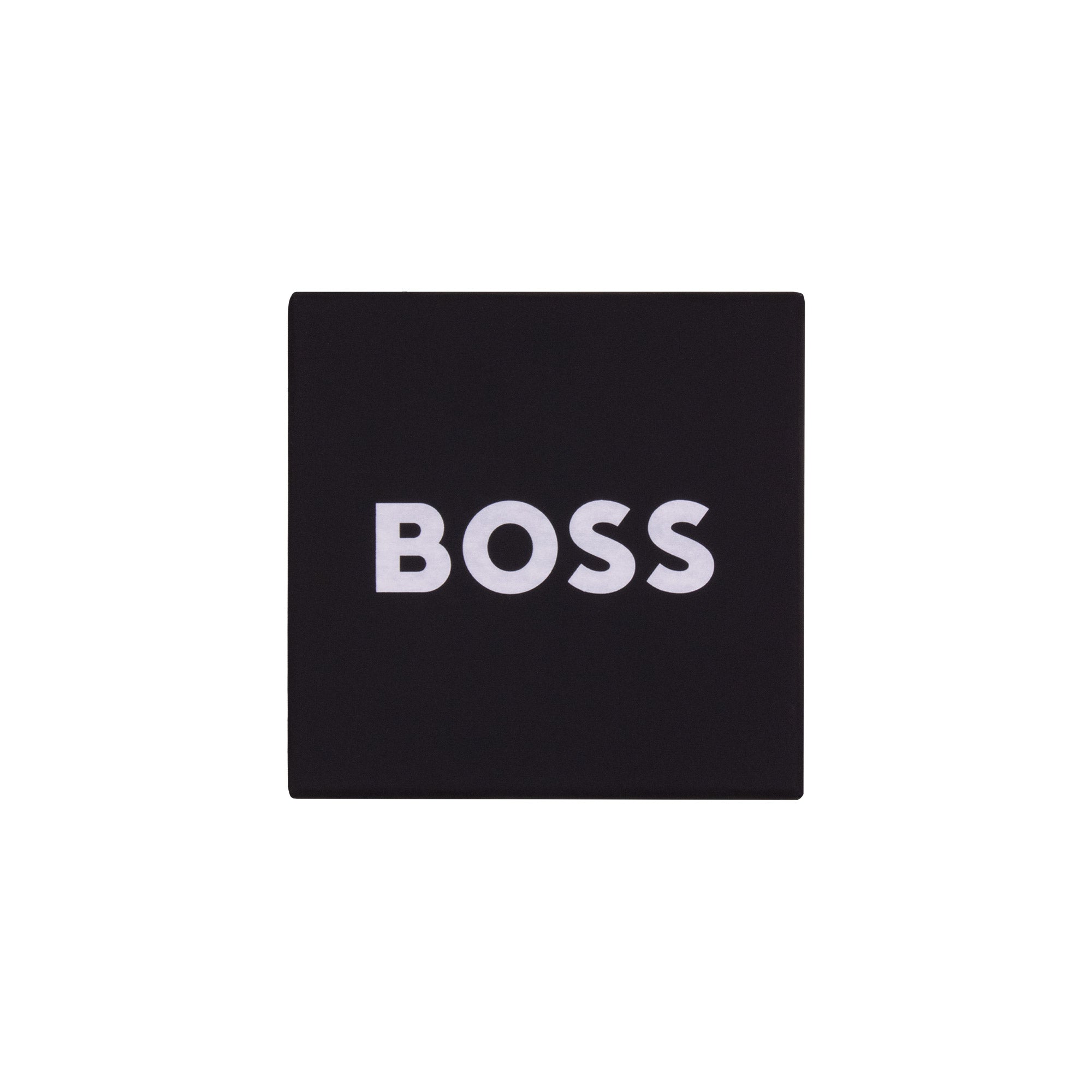 Hugo Boss Round Cufflinks Enamel Insert BLACK 001