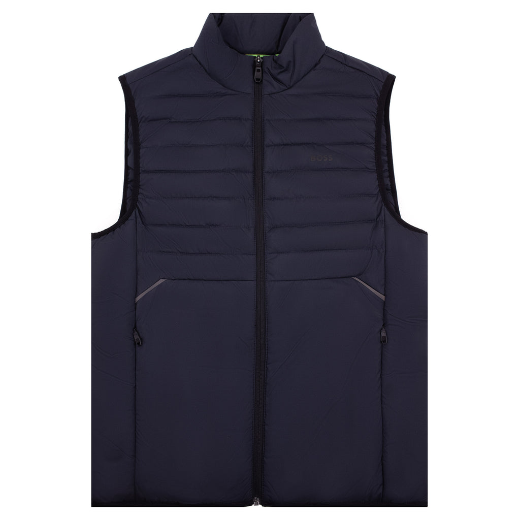 Hugo Boss Water Repellent Gilet with Reflective Accents Navy 402
